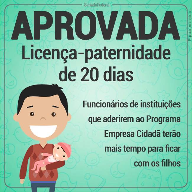 Resultado de imagem para Lei trabalhista garante licenÃ§a-paternidade aos pais